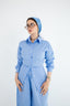 Striped Poplin Set - Baby Blue