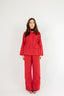 Structured Linen Set - Red