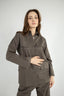Structured Linen Blouse - Olive