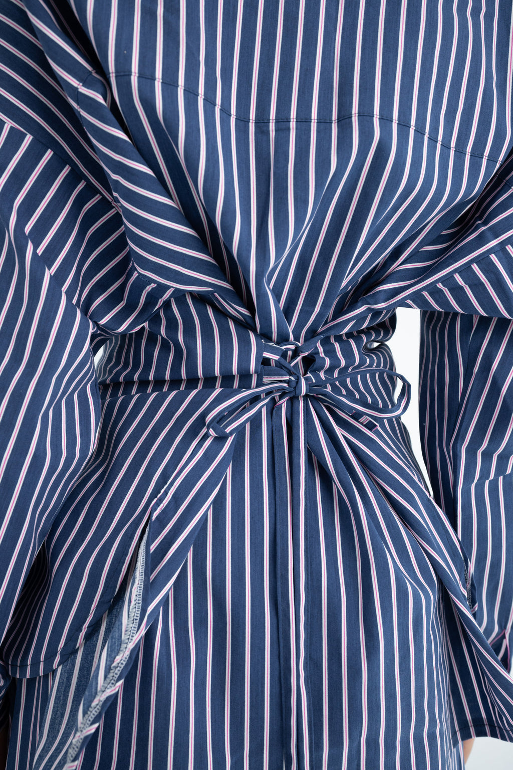 Striped Poplin Set - Blue