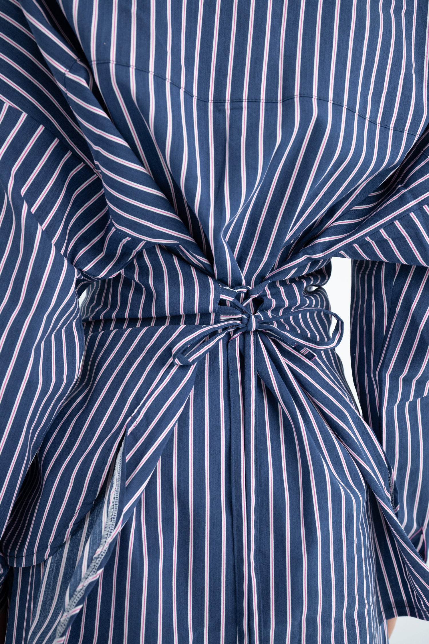 Striped Poplin Set - Blue