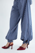Striped Poplin Set - Blue