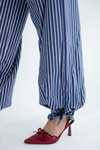 Striped Poplin Set - Blue