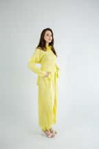 Striped Poplin Set - Yellow