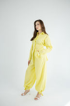Striped Poplin Set - Yellow