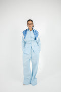 Structured Linen Set - Baby Blue