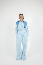 Structured Linen Set - Baby Blue