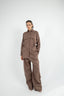 Structured Linen Set - Brown