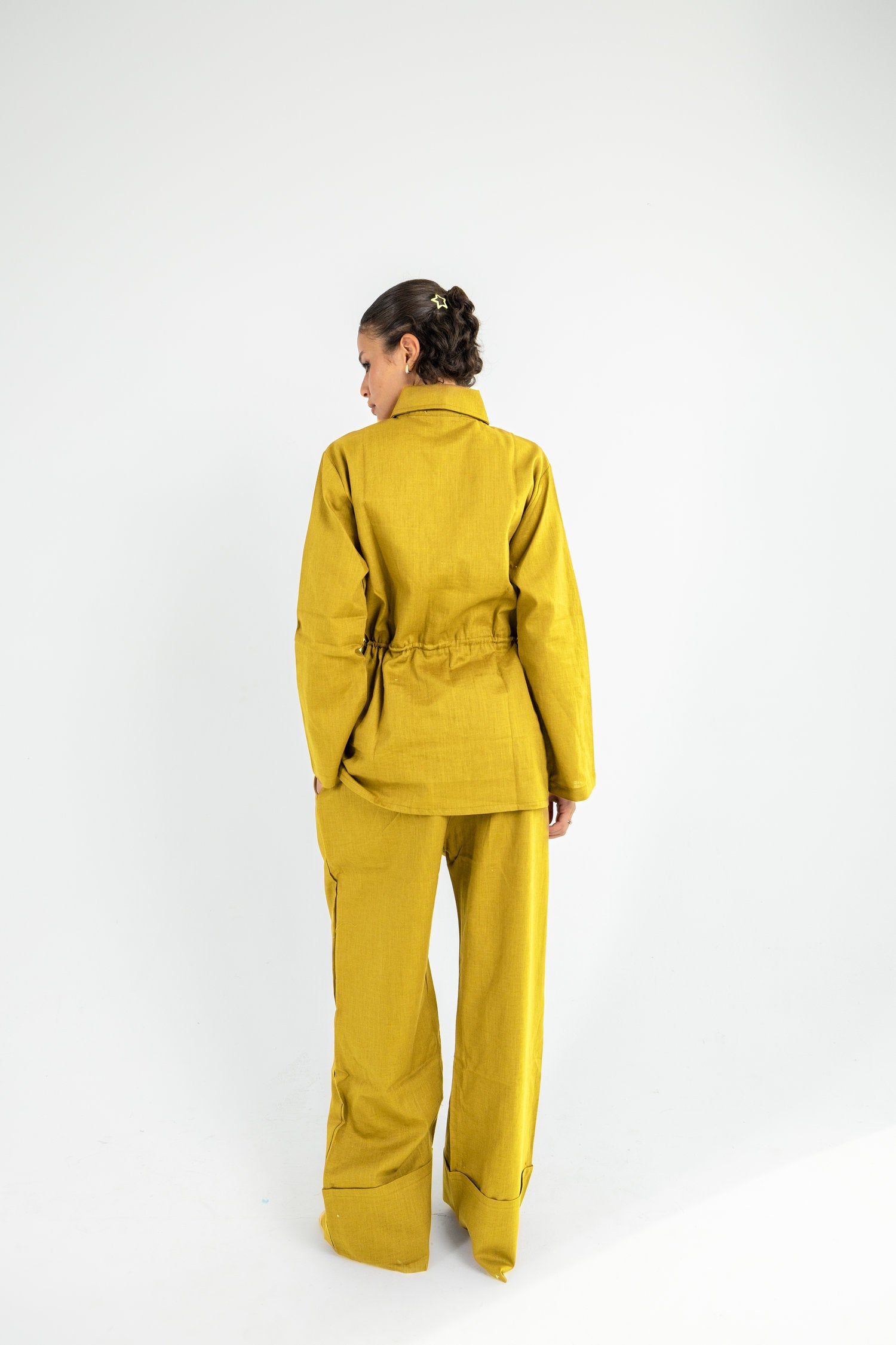 Structured Linen Set - Pistachio