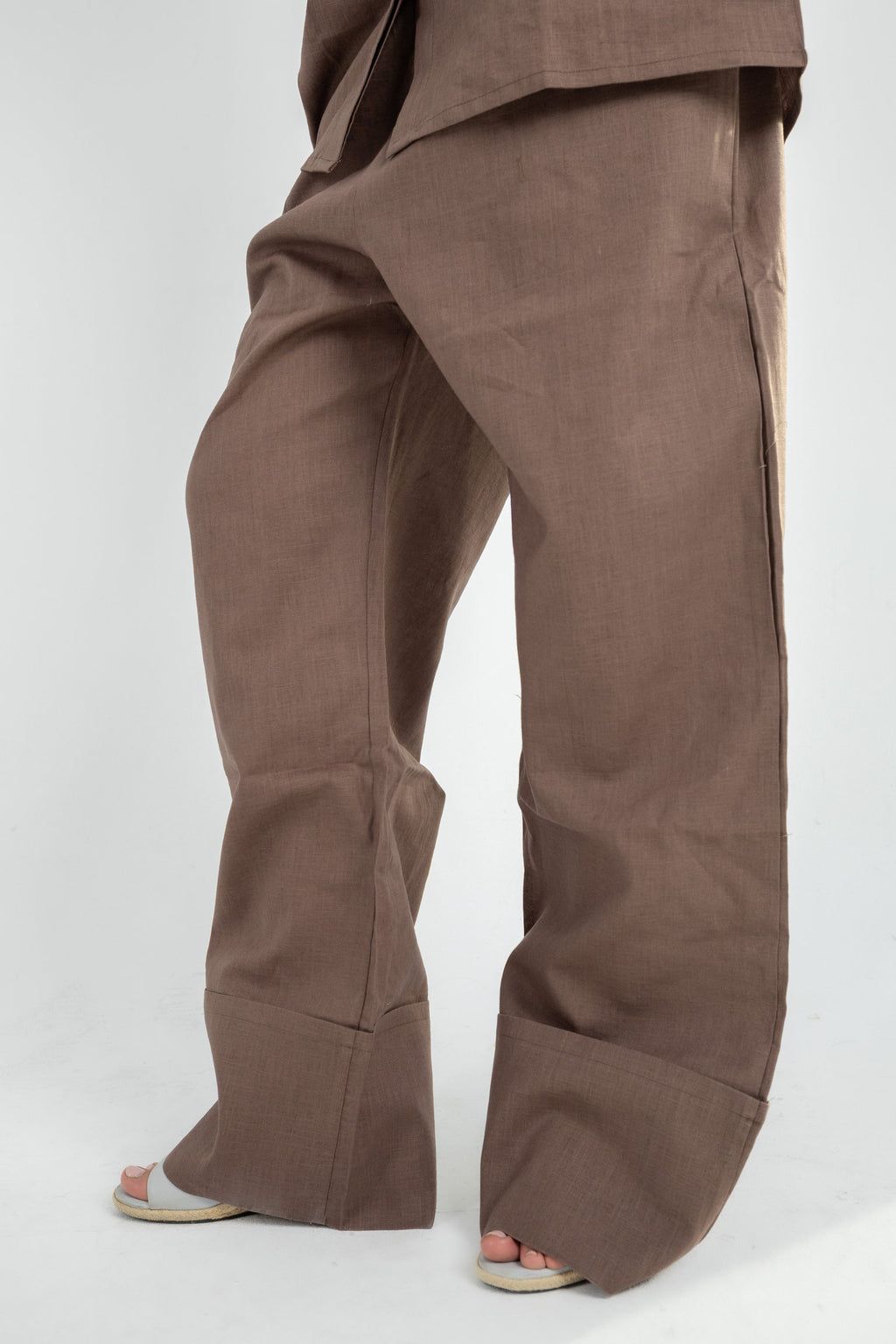 Structured Linen Set - Brown