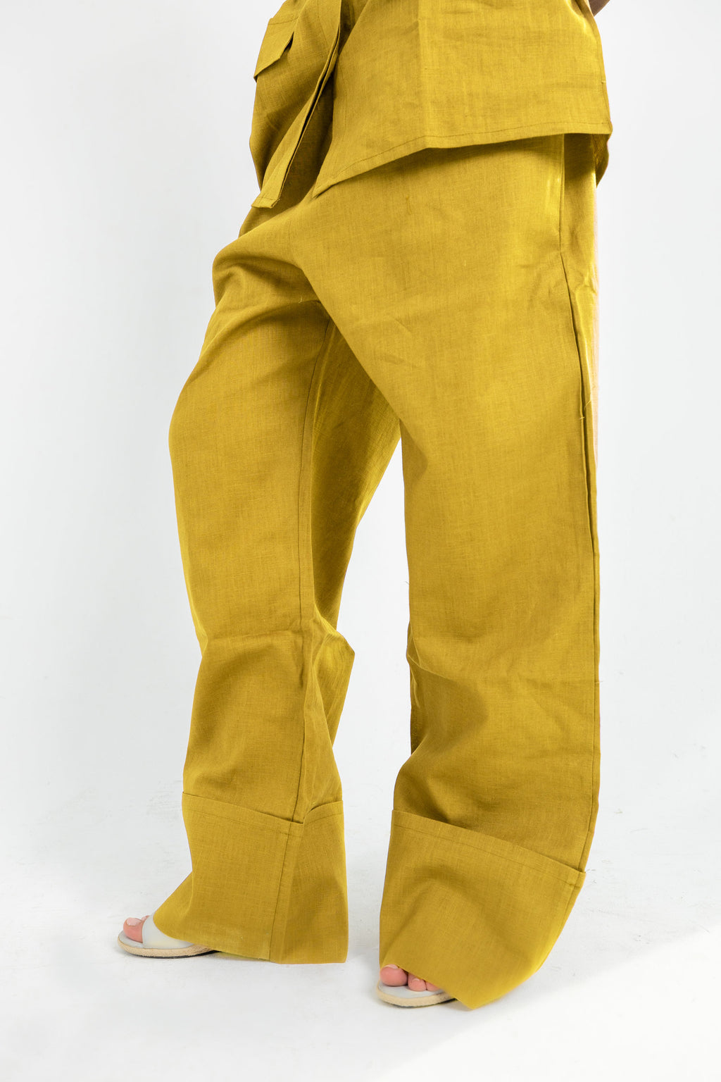 Structured Linen Set - Pistachio
