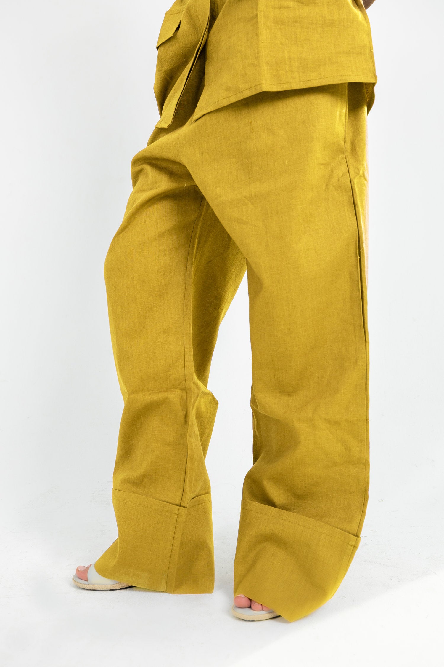 Structured Linen Set - Pistachio