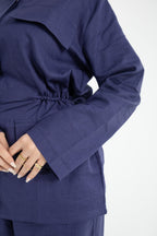 Structured Linen Set - Blue