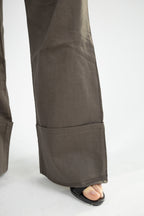 Structured Linen Set - Olive