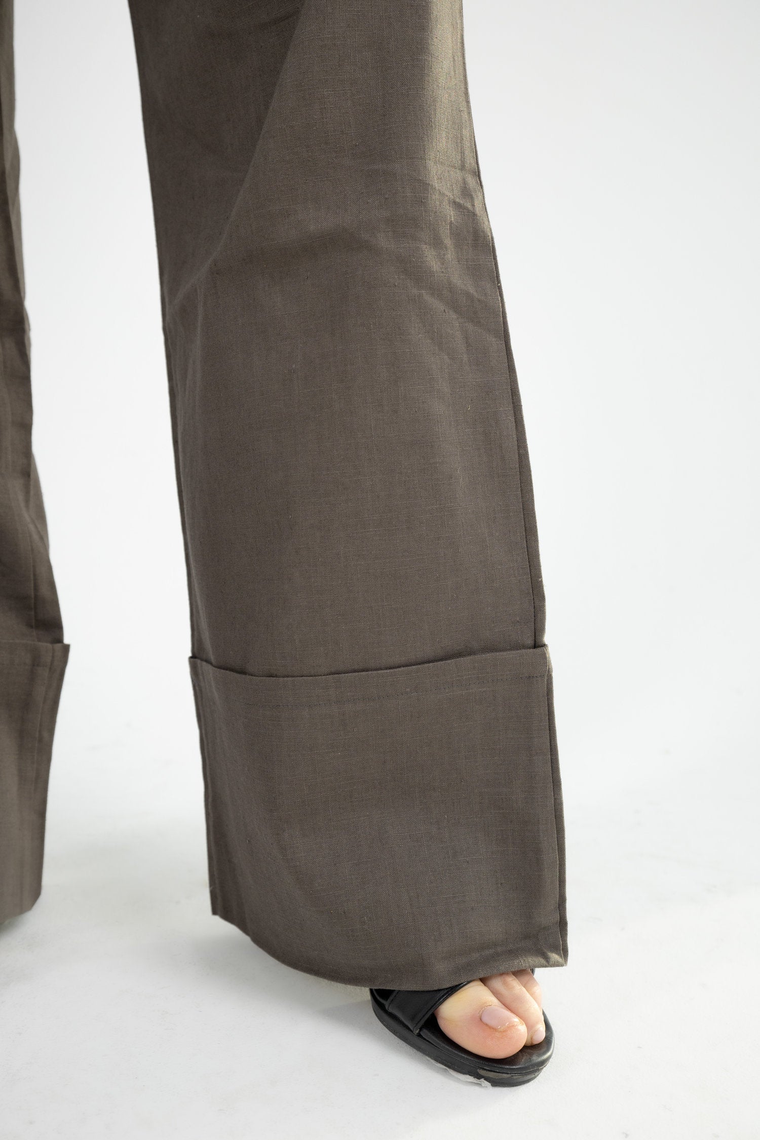 Structured Linen Set - Olive