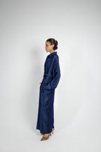 Relaxed Denim Jumpsuit - Blue