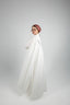 Pleated Poplin Dress -White