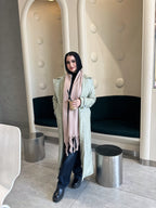 معطف باستيل جلدي