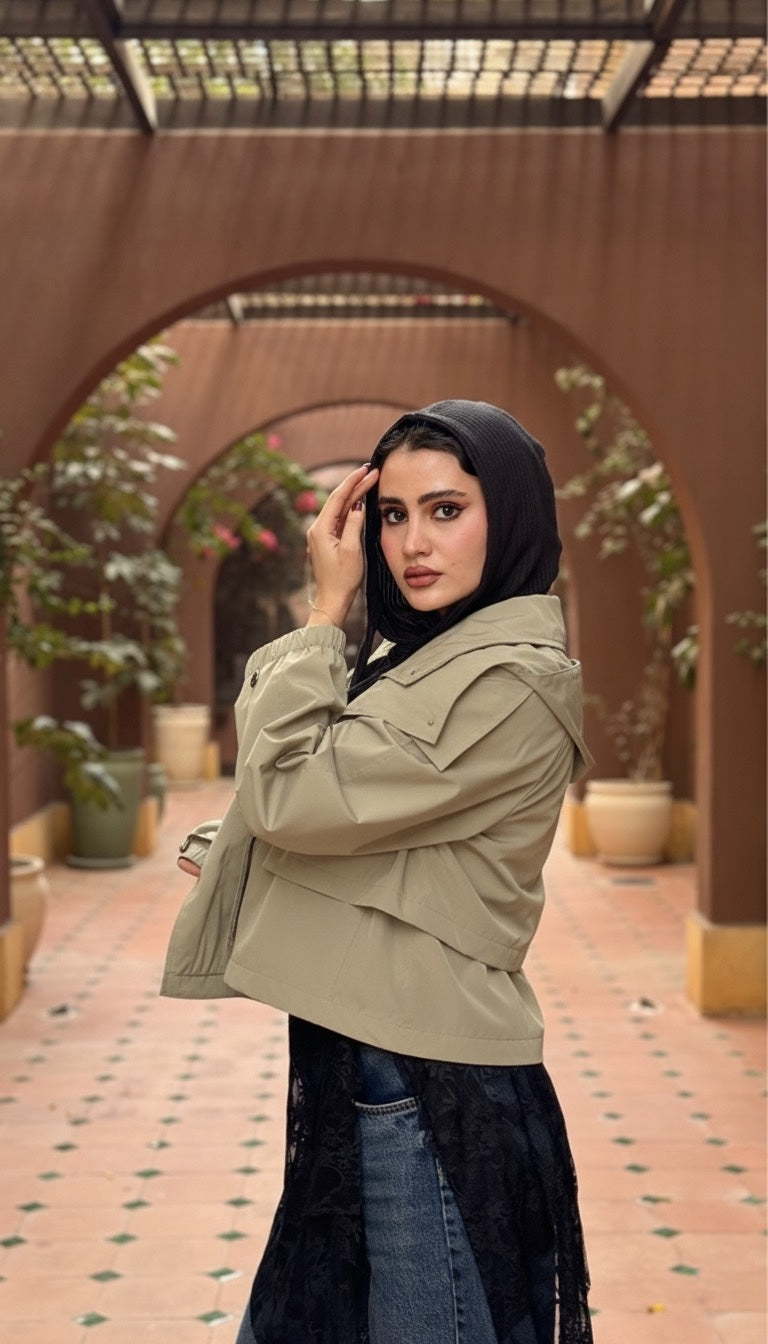 Cropped Waterproof Jacket