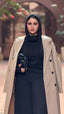 معطف صوف كبير الحجم