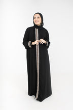 Embroidered closed abaya