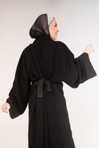 Dotted double face abaya