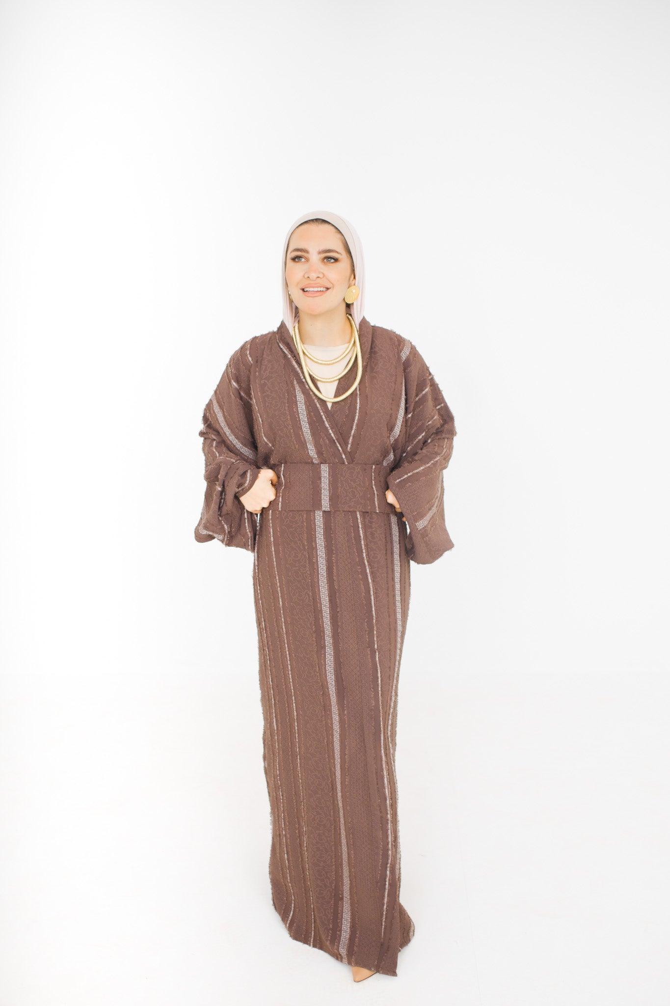 Versace print Abaya